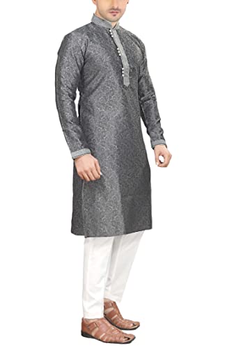 SK111 Men's Kurta Pajama Set Indian Traditional Party Wear Outfit3