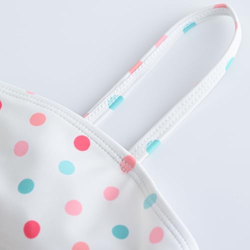 kavkas Baby Girl Sleeveless Printed One Piece Swimsuit Set Kids Cute Swimsuit Beach Bikini for Toddler Girls 12M-8Y3