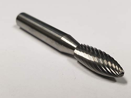 Fresa Carburo Forma Llama 1/4 pulg Mango 1/4 pulg miniatura 4