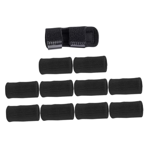 PartyKindom 1Set Non Skid Finger Sleeves for Basketball Sweat Resistant Elastic Sports Supplies Protective Gear for Finger Joints for Athletes and Intense Exercise