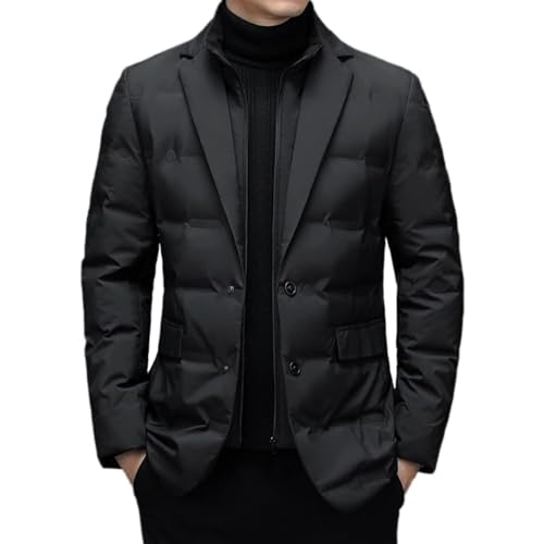 LELEBEAR Winter Warm Suit down Jacket,James Urban Windbreaker Men Business Casual Windbreaker down Jacket