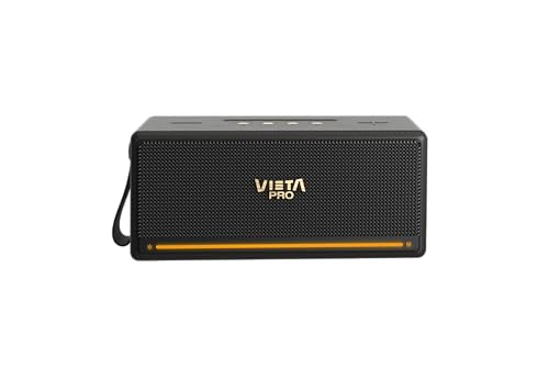 Vieta Pro Altoparlante portatile Bluetooth potente retrò da 56 W, impermeabile, 10 ore, microfono,...