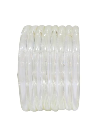 Image of Colorful Jelly Bangles Set of 8 - Transparent Candy Color Stackable Bracelets, Lightweight Fashion Accessories for Women & Girls