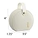 COLLECTIVE HOME - Travel Jewelry Case, Elegant Half-Moon Design with Gold Monogram, Detachable Handle, Personalized Accessory Organizer, Gift for Fashion-Forward Women and Teens (l)