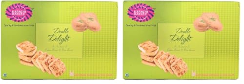 Image of Karachi Bakery Double Delight with Cashew and Green Pista, 400g (Pack of 2)