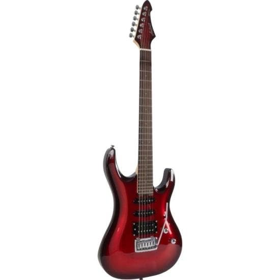 Aria Pro II MAC-STD Metallic Red Shade Guitar: Amazon.co.uk