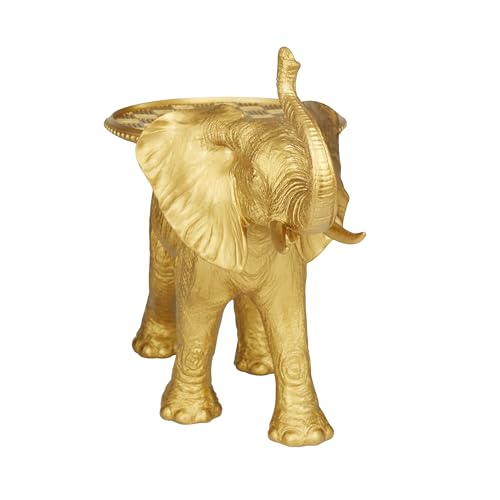Estatua decorativa elefante oro 22 x 11 x 18 pulg miniatura 4
