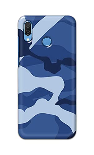Image of Printed Hard Back Cover Case for Honor Play Back Cover (Army Blue Pattern) -702