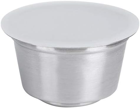 Cápsulas de café, cápsulas de café Nespresso, de acero inoxidable para  rellenar cápsulas reutilizables de recarga para cápsulas Nespresso,  compatible con Nespresso(Weiß) - PREYCA