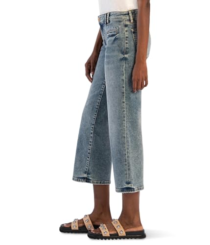 KUT from the Kloth Women's Charlotte Mid Rise with Regular Hem-frt Welt in Relative2