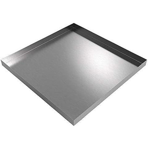 Drip Pan - 36" x 36" x 2.5" - Stainless Steel | Water Damage Prevention | No Leak | Made In The USA | Welded Water Tight | Killarney Metals Cover