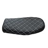 YIBO motorcycle seat cushion Motocross Seat for Cafe Racer Saddle SR400 SR CB KAWASAKI KZ Suzuki GSCB350 CB400SS CB500 CB750 SR400 Retro (black)