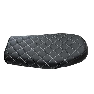 YIBO motorcycle seat cushion Motocross Seat for Cafe Racer Saddle SR400 SR CB KAWASAKI KZ Suzuki GSCB350 CB400SS CB500 CB750 SR400 Retro (black)