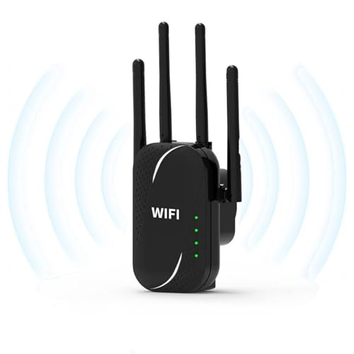 Image of GT300 WiFi Extender 300Mbps, WiFi RangeExtender & Booster with 4 High-Gain Antennas, 2.4GHzSignal Repeater with Ethernet Port, Covers Up to 50Devices, Easy Setup for Home