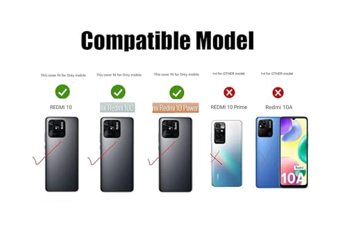 Image of COVERBLACK Rubber Back Cover for Mi REDMI 10 / 10C - Transparent