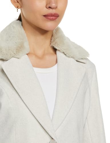 Image of Qube By Fort Collins Women's Knitted Hip Length Tweed Blazer - Stylish, Versatile, And Elegant For Office Or Casual Wear