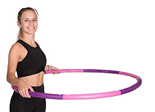 Hoopomania Light Hoop, Aro de Hula Hoop con gomaespuma 1,2kg (Pink, Violeta) Cover