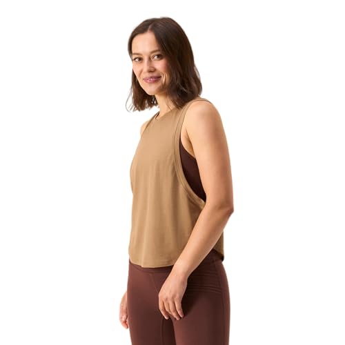 Women's Merino Muscle Tank By Woolly | RWS Certified | Soft, Stink Free, Seattle Designed - Tannin Brown - M by Woolly Clothing Co - Used condition - US$58.41