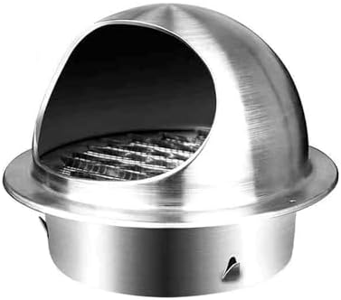 304 Stainless Steel Chimney Cap - Universal Vent Cover for Fireplace, Animal Protection, Removable Lid, Clog-Resistant Mesh Screen, 70mm/2.8in External Wall Vent