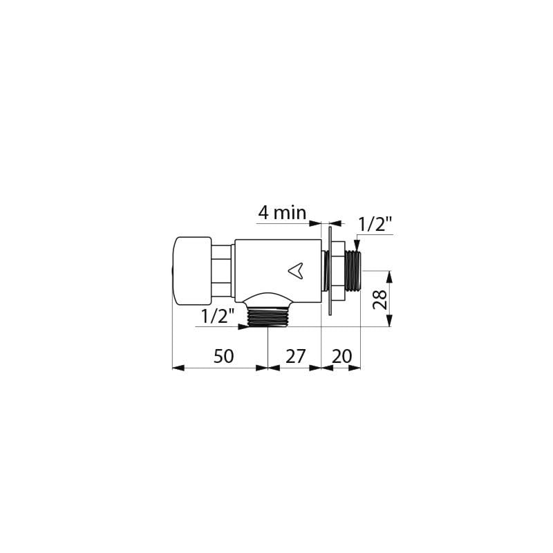 Delabie - Robinet de lave-mains Tempostop