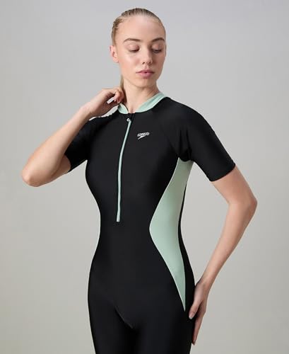 Image of Speedo Women's Endurance10 Essential Panel Kneesuit Swimming Costume Swimwear