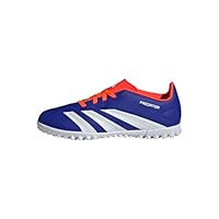 adidas Unisex Club Junior Football Boots Turf, Lucid Blue/Cloud White/Solar Red, 2 UK