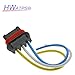 HWATPS 3134503121 Diesel Car Radiator Fan Blower Motor Resistance with Connector Plug Fits Chevrolet Cruze 2.0L Aveo T300