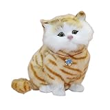 [qiukala]【鳴き声付き】ル猫 おもちゃ 触り心地良い 動物模型 子供 プレゼント 7歳以上 少年少女向け 猫好きプレミアム