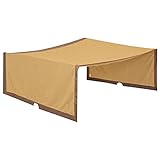 Sunnydaze Retractable Canopy Shade for 9 x 12 Foot Pergola - Replacement Shade Only - Polyester - Tan