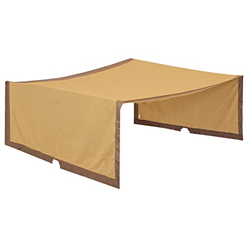 Sunnydaze Retractable Canopy Shade for 9 x 12 Foot Pergola - Replacement Shade Only - Polyester - Tan