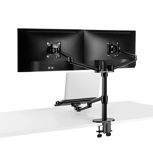 Support de bureau réglable en hauteur aluminium OL-10T noir
