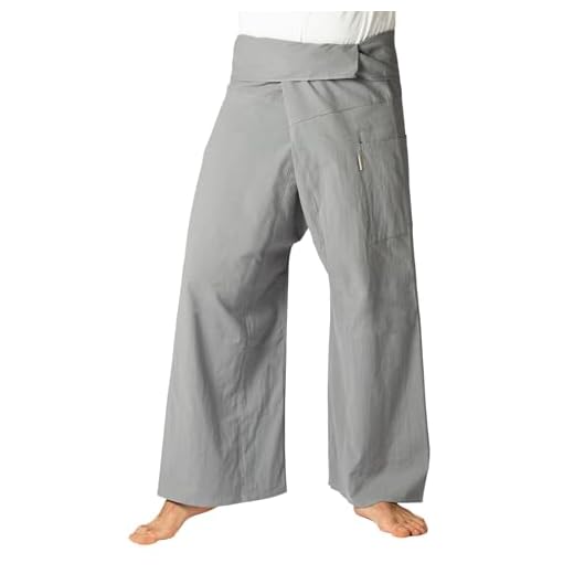 PANASIAM Fisherman Pants Unicolor, Grey, L