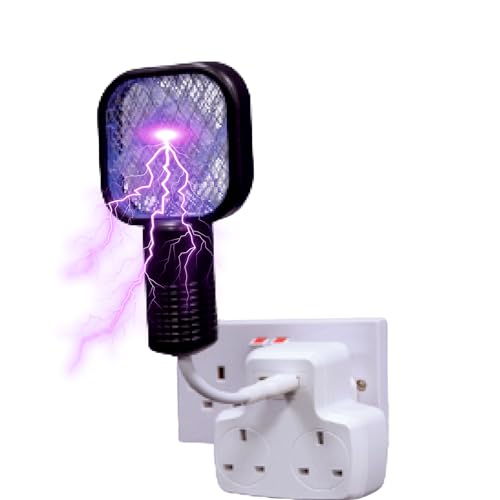 Mini Bug Zapper to Kill Mosquitoes Flies | Fly Swatter | 2 in 1 Bug Zapper | Portable Fly Killer | Indoors & Outdoors | Insect Killer | Mini Electric Bug Zapper | Camping Accessories - TUULKIT