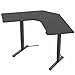 VIVO Electric Corner L-Shaped 47 x 47 in Standing Desk, Memory Height Adjustment, Black Top Black Frame, DESK-E1L94B