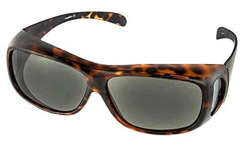 Polarized Fit Over Reading Glasses Sunglasses Large - Hard Case Included