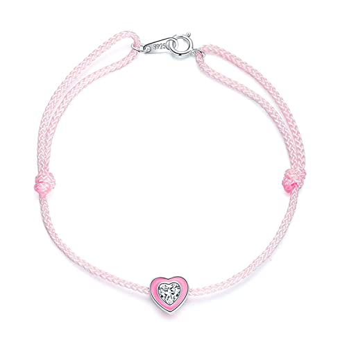 Corde tressée bracelet de cheville rouge réglable tortue argent