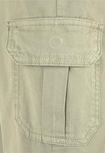 Urban Classics Damen High Waist Cargo Jogging Pants – Jogginghose im Regular Fit mit hohem Bund, Cargotaschen mit Knopfverschluss, Baumwolle mit Stretch für Streetwear und Freizeit,Summerolive,M