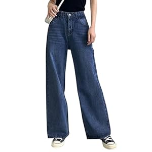 AirZeal Women’s Baggy Jeans Wide Leg High Waist Loose Boyfriends Jeans Denim Pants Y2K 90s Jeans