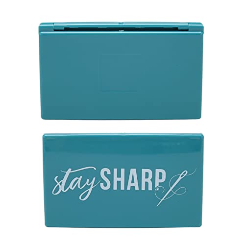 Tomantery Magnetic Needle Case, Magnetic Needle Keeper Dark Green Light Portable Proper Size Strong for Needlework