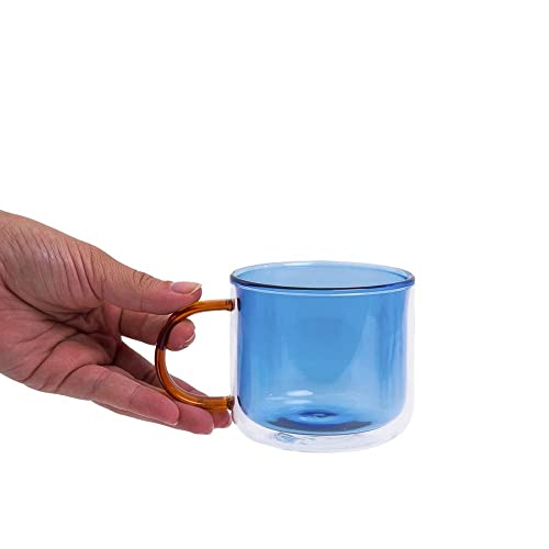 Caneca Dueto com Parede Dupla de Vidro 250ML - OIKOS