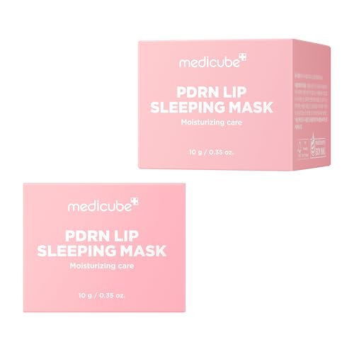Image of medicube PDRN lip sleeping mask glow balm | Salmon PDRN, Collagen, Shea Butter for Softer Lips, Long-lasting Moisture, Overnight and daily lip care, Korean Skincare 0.35 oz.