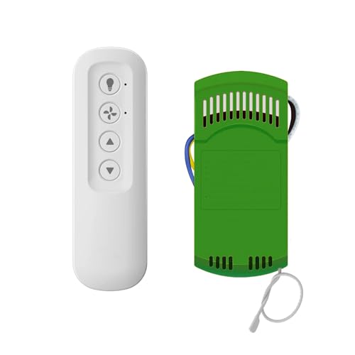 Ceiling Fan Remote Replacement Hunter 99770, Universal Ceiling Fan Remote Control Kit Compatible with Hunter Hampton Bay Harbor Breeze,with Dimmer Light,3 Speed Control with Wall Mount