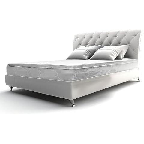 Queen Size Mattress - 6 Inch Cool Comfort Foam & Spring Hybrid Mattress with Breathable Organic Cotton Cover - Quilted Soft Tight Top - Rolled in a Box - Oliver & Smith Cover