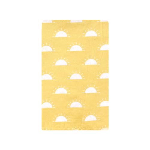 Image of Hudson Baby Unisex Baby Cotton Poly Flannel Burp Cloths, My Sunshine 10 Pack, One Size