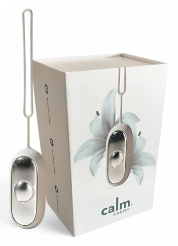 Glowco CalmCarry Sleep Aid Device – Handheld Microcurrent Relaxation Tool, Supports Calm, Focus & Gentle Relief, USB Rechargeable, Portable Wellness Device for Adults & Kids | Gray Calm Carry