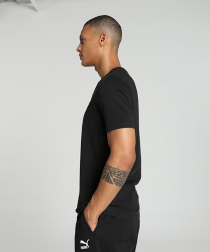 Puma Men's Graphic Print Regular Fit T-Shirt (625419_Black