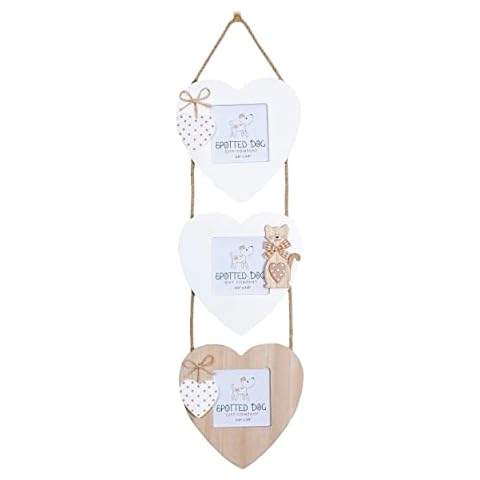Spotted Dog Heart Shaped Photo Frame Cover