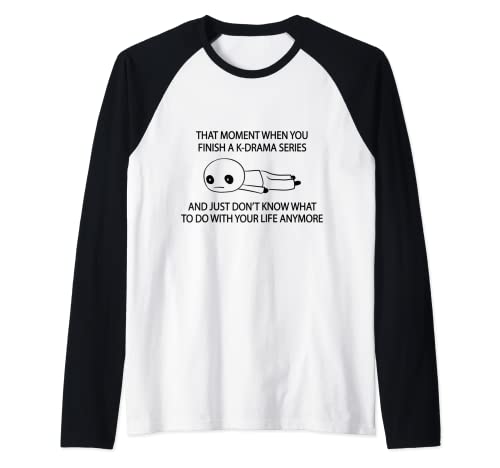 K-Drama Lover Funny KDrama Fan Raglan Baseball Tee