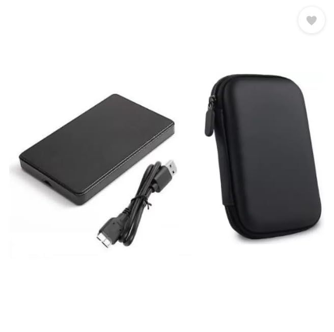 500 GB External Hard Disk Drive (HDD) with External HARDDRIVE CASE Free (Black) (K)
