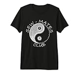 SEW-Mates Club Wordplay Motto for Sewing, Quilting and Craft Premium Tri-Blend T-Shirt